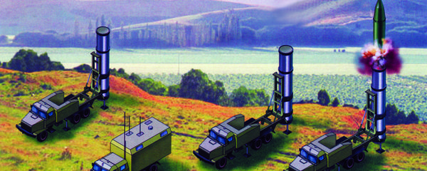 Artist rendering of the components of the Grom-2 short-range ballistic missile system Artist rendering of the components of the Grom-2 short-range ballistic missile system - Sputnik International