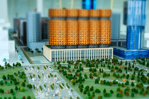 The model of the ZILART residential area under construction at the site of the former ZIL plant The model of the ZILART residential area under construction at the site of the former ZIL plant - Sputnik International