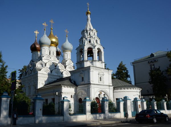 Church of St. Nicholas with a pyramidal bell tower in Bolshaya Ordynka Street in Moscow Church of St. Nicholas with a pyramidal bell tower in Bolshaya Ordynka Street in Moscow - Sputnik International
