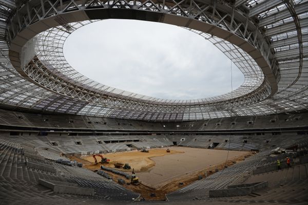 Reconstruction of the Luzhniki grand sports arena in Moscow Reconstruction of the Luzhniki grand sports arena in Moscow - Sputnik International
