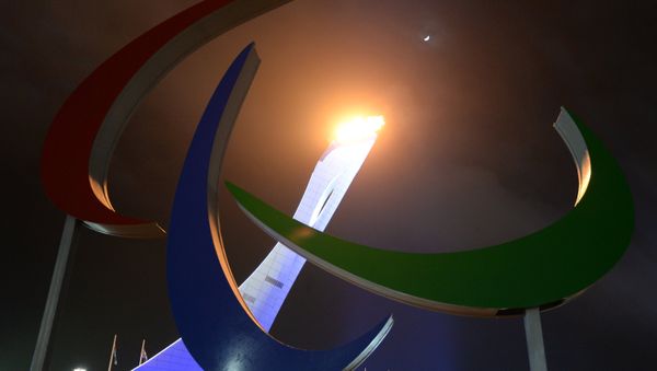Lighting the Paralympic cauldron during the opening ceremony of the Sochi 2014 Winter Paralympics. (File) - Sputnik International