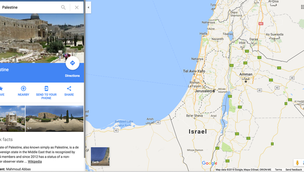 #BoycottGoogle: Backlash After Palestine Wiped From the Map #BoycottGoogle: Backlash After Palestine Wiped From the Map - Sputnik International