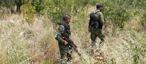 Government forces in the Syrian province of Latakia Government forces in the Syrian province of Latakia - Sputnik International