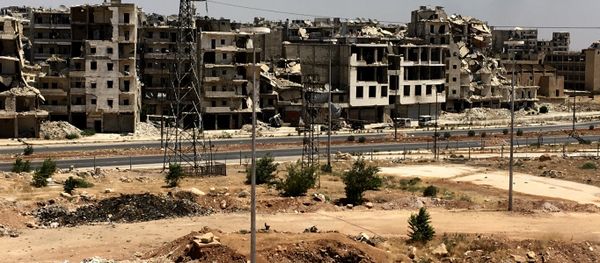 Syria. Damaged buildings in Al-Ramouseh district in southern Aleppo Syria. Damaged buildings in Al-Ramouseh district in southern Aleppo - Sputnik International