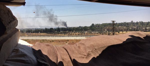 Smoke over Ramuse district of southern Aleppo - Sputnik International