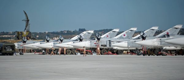 Russian military aviation at Khmeimim airbase in Syria - Sputnik International
