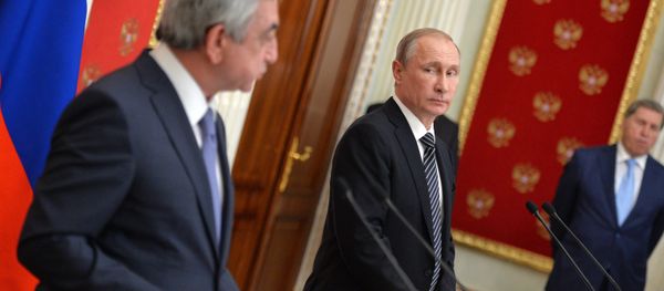 President Putin meets with Armenian President Sargsyan President Putin meets with Armenian President Sargsyan - Sputnik International
