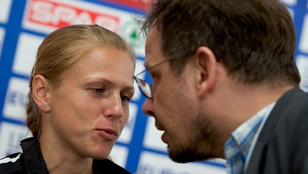 Yulia Stepanova talks to ARD journalist Hajo Seppelt (File) - Sputnik International