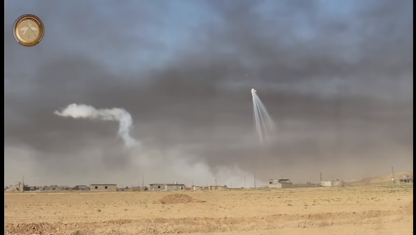 Alleged Use of Incendiary Weapons in Qayyarah by US-led Coalition or Iraqi Air Force - Sputnik International