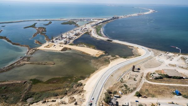 Construction site of new highway to Crimea - Sputnik International