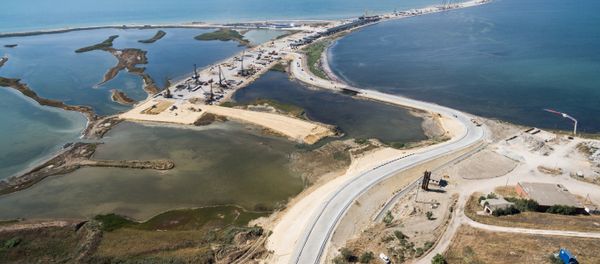 Construction site of new highway to Crimea Construction site of new highway to Crimea - Sputnik International