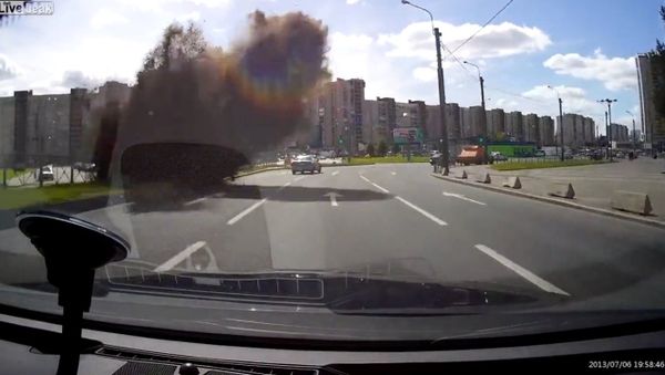 Water pipe explodes - Sputnik International