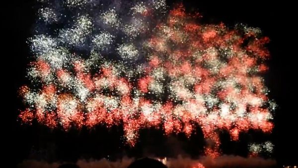 Fireworks Create American Flag - Sputnik International