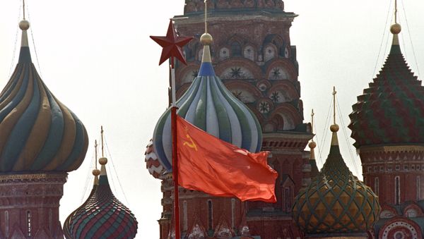 The USSR flag at the Red Square on the May Day (file) The USSR flag at the Red Square on the May Day (file) - Sputnik International
