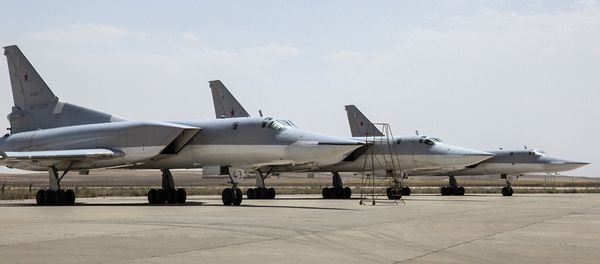 In this photo taken on Monday, Aug. 15, 2016, A Russian Tu-22M3 bomber stands on the tarmac at an air base near Hamedan, Iran. - Sputnik International
