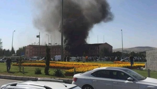 Huge Blast Heard Near Police Station in Eastern Turkey Huge Blast Heard Near Police Station in Eastern Turkey - Sputnik International