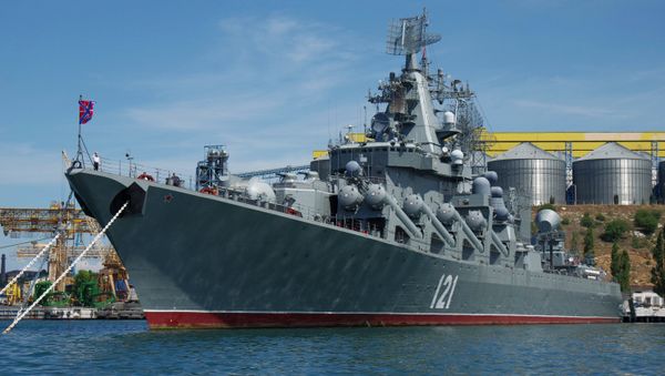 Guarded missile cruiser Moskva in the Russian Black Sea Fleet in Sevastopol. - Sputnik International