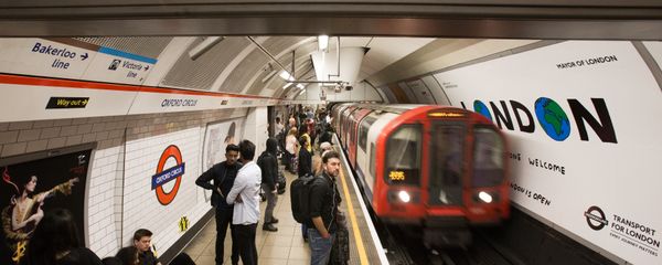 A London Underground train arrives at Oxford Circus station in central London on August 20, 2016, following the launch of the 24 hour night tube service A London Underground train arrives at Oxford Circus station in central London on August 20, 2016, following the launch of the 24 hour night tube service - Sputnik International