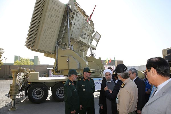 Iran's President Hassan Rouhani (3rd L) and Iranian Defence Minister Hossein Dehghan (2nd L) stand in front of the new air defense missile system Bavar-373, in Tehran, Iran August 21, 2016 Iran's President Hassan Rouhani (3rd L) and Iranian Defence Minister Hossein Dehghan (2nd L) stand in front of the new air defense missile system Bavar-373, in Tehran, Iran August 21, 2016 - Sputnik International