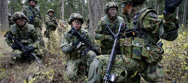 JGSDF soldiers from the 22nd Infantry Regiment JGSDF soldiers from the 22nd Infantry Regiment - Sputnik International