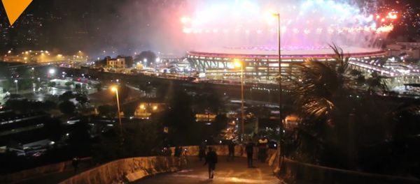 Fireworks at 2016 Rio Olympics Closing Ceremony - Sputnik International