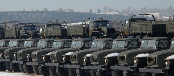 Urals trucks produced at the Ural Automotive Plant in the city of Miass - Sputnik International