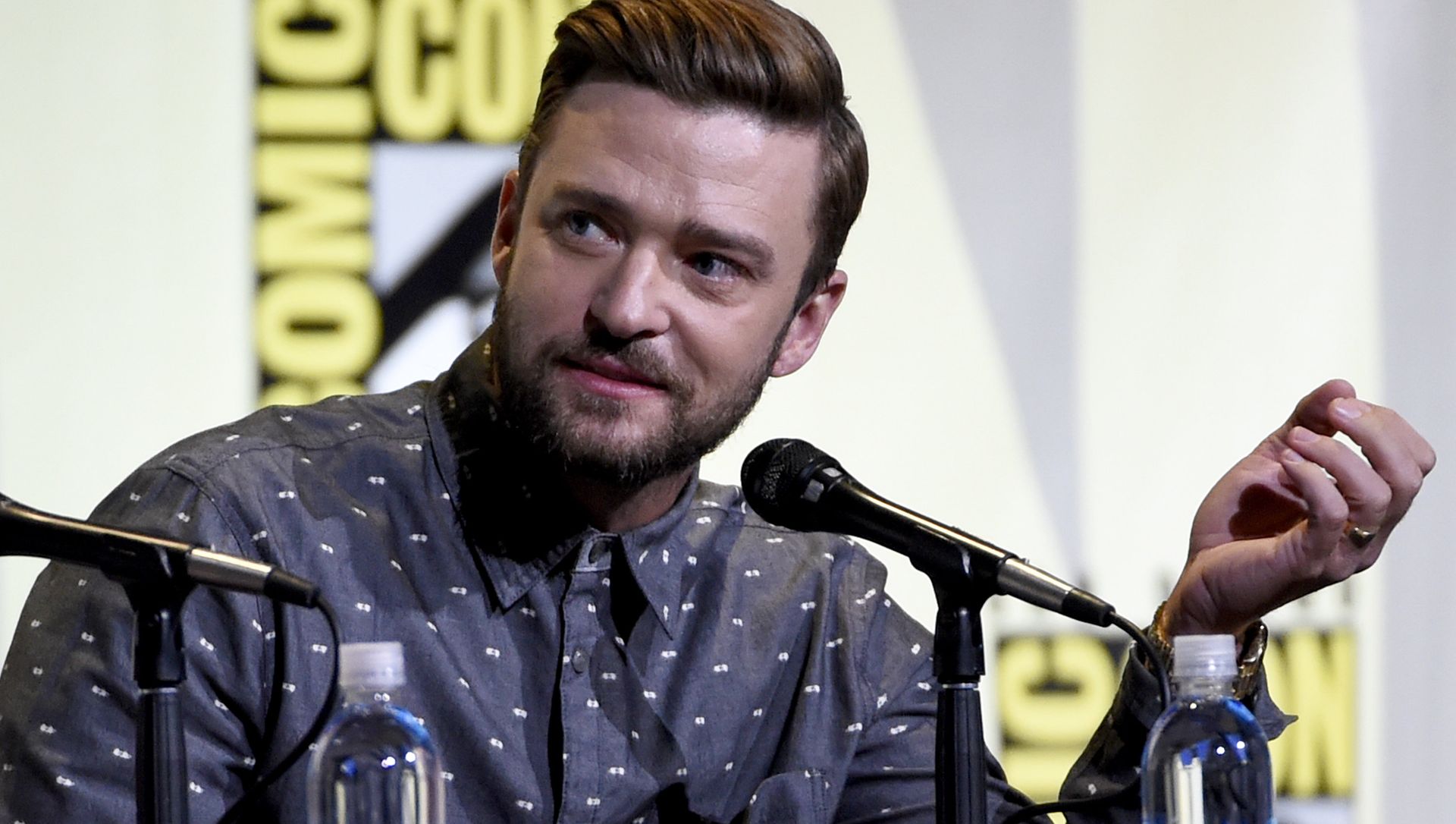 Justin Timberlake attends the Trolls panel on day 1 of Comic-Con International on Thursday, 21 July 2016, in San Diego Justin Timberlake attends the Trolls panel on day 1 of Comic-Con International on Thursday, 21 July 2016, in San Diego - Sputnik International, 1920, 24.06.2021