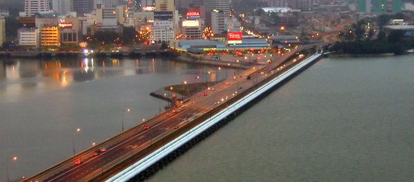 The Johor-Singapore Causeway as viewed from the Woodlands Checkpoint in Singapore towards Johor Bahru, Malaysia. The Johor-Singapore Causeway as viewed from the Woodlands Checkpoint in Singapore towards Johor Bahru, Malaysia. - Sputnik International