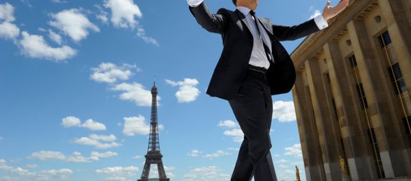France's President and UMP party candidate for his re-election in the 2012 French presidential elections, Nicolas Sarkozy waves to supporters as he arrives on stage at Trocadero square to deliver a speech during a campaign rally in front the Eiffel Tower in Paris, France May 1, 2012. - Sputnik International