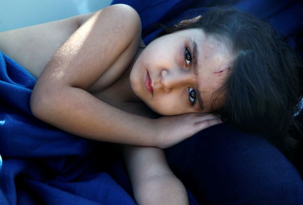 Syrian refugee girl Housaida rests inside the Spanish rescue vessel Astral after being rescued by the Spanish NGO Proactiva off the Libyan coast in the Mediterranean Sea August 18, 2016. Syrian refugee girl Housaida rests inside the Spanish rescue vessel Astral after being rescued by the Spanish NGO Proactiva off the Libyan coast in the Mediterranean Sea August 18, 2016. - Sputnik International
