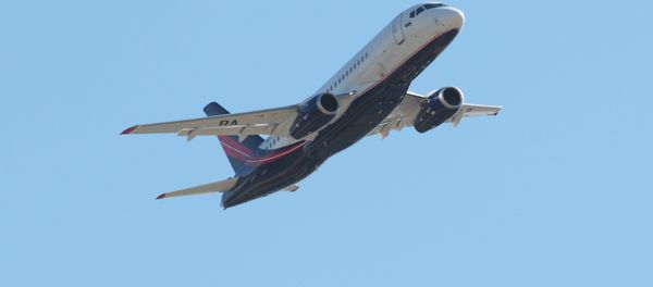 Sukhoi Superjet at the opening of the MAKS-2015 International Aerospace Salon in the town of Zhukovsky near Moscow - Sputnik International