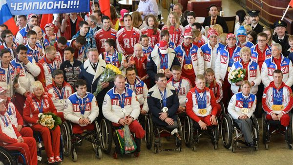 Meeting Paralympics medalists in Moscow - Sputnik International
