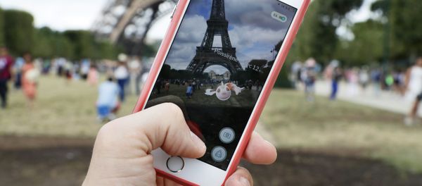 This file photo taken on July 26, 2016 shows the 'Pokemon Go' app on the screen of a smartphone, in Paris, on July 26, 2016 This file photo taken on July 26, 2016 shows the 'Pokemon Go' app on the screen of a smartphone, in Paris, on July 26, 2016 - Sputnik International