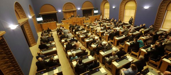 A general view of Estonian Parliament session hall during the first round of Estonia's presidential election in Tallinn, Estonia August 29, 2016 A general view of Estonian Parliament session hall during the first round of Estonia's presidential election in Tallinn, Estonia August 29, 2016 - Sputnik International