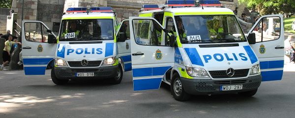 Two Swedish police vans Two Swedish police vans - Sputnik International