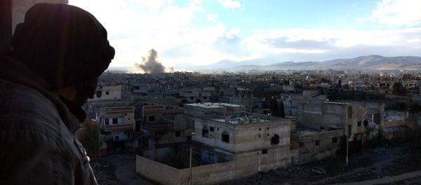 Syrian army fights in Syria's Daraya - Sputnik International