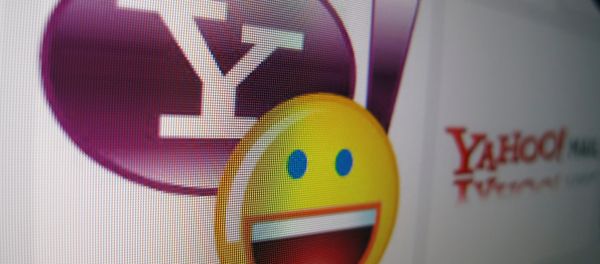 A Yahoo messenger logo is displayed on a monitor in this photo illustration shot April 16, 2013. - Sputnik International