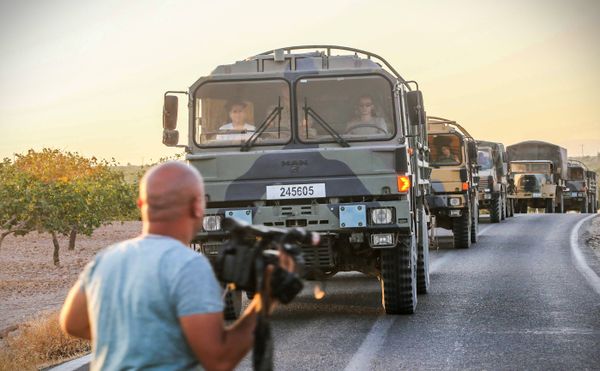 Turkish armored vehicles in Jarabulus - Sputnik International