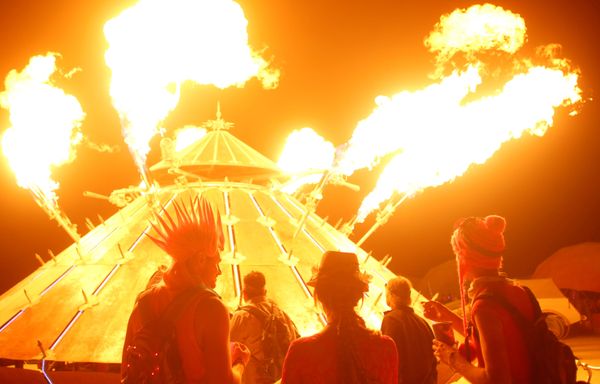 Dusty Nevada Desert Arouses Parallel Universe at Burning Man Festival - Sputnik International
