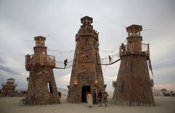 Dusty Nevada Desert Arouses Parallel Universe at Burning Man Festival - Sputnik International