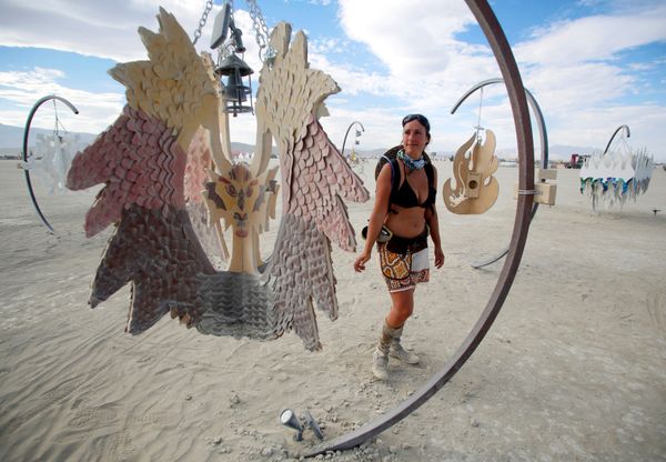 Dusty Nevada Desert Arouses Parallel Universe at Burning Man Festival - Sputnik International