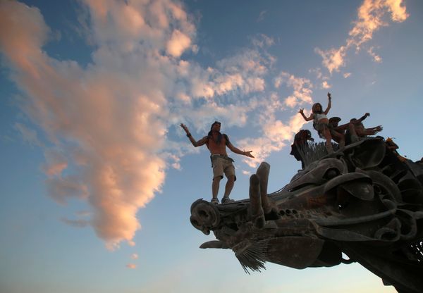Dusty Nevada Desert Arouses Parallel Universe at Burning Man Festival - Sputnik International