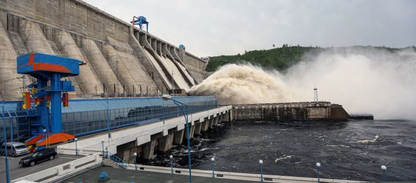 Water discharge from Bureya hydro power plant, RusHydro Water discharge from Bureya hydro power plant, RusHydro - Sputnik International