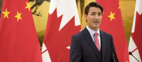 Canada's Prime Minister Justin Trudeau speaks during a joint press conference at the Great Hall of the People in Beijing, Wednesday, Aug. 31, 2016. - Sputnik International