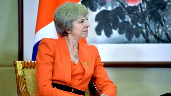 September 4, 2016. British Prime Minister Theresa May during a meeting with Russian President Vladimir Putin held as part of the G20 Summit in Hangzhou. September 4, 2016. British Prime Minister Theresa May during a meeting with Russian President Vladimir Putin held as part of the G20 Summit in Hangzhou. - Sputnik International