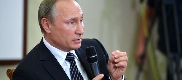 Russian President Vladimir Putin speaks during a press conference after the conclusion of the G-20 Summit in Hangzhou in eastern China's Zhejiang Province, Monday, Sept. 5, 2016 Russian President Vladimir Putin speaks during a press conference after the conclusion of the G-20 Summit in Hangzhou in eastern China's Zhejiang Province, Monday, Sept. 5, 2016 - Sputnik International