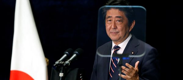 Japan's Prime Minister Shinzo Abe attends a news conference during the G20 Summit in Hangzhou, Zhejiang Province, China, September 5, 2016 Japan's Prime Minister Shinzo Abe attends a news conference during the G20 Summit in Hangzhou, Zhejiang Province, China, September 5, 2016 - Sputnik International