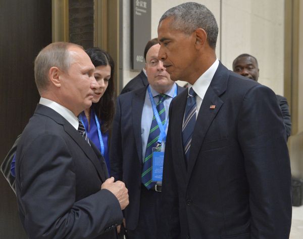 Vladimir Putin and Barack Obama at G20 Summit in Hangzhou, September 2016. Vladimir Putin and Barack Obama at G20 Summit in Hangzhou, September 2016. - Sputnik International