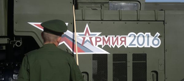 The Army-2016 forum organized by the Russian Defense Ministry kicked off earlier in the day and will last through Sunday. The forum is held in the military-themed Patriot Park in Kubinka near Moscow and in a number of locations in Russian military districts. - Sputnik International