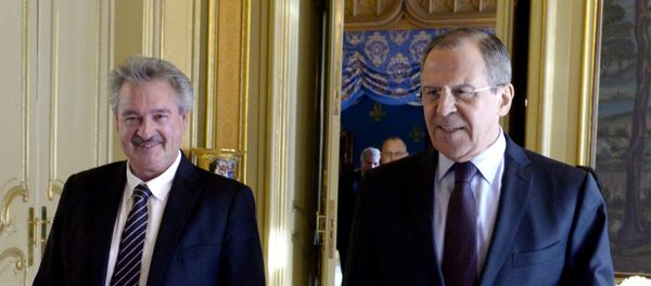Russian Foreign Minister Sergei Lavrov, right, and his Luxemburg's counterpart Jean Asselborn during a meeting in Moscow. File photo Russian Foreign Minister Sergei Lavrov, right, and his Luxemburg's counterpart Jean Asselborn during a meeting in Moscow. File photo - Sputnik International